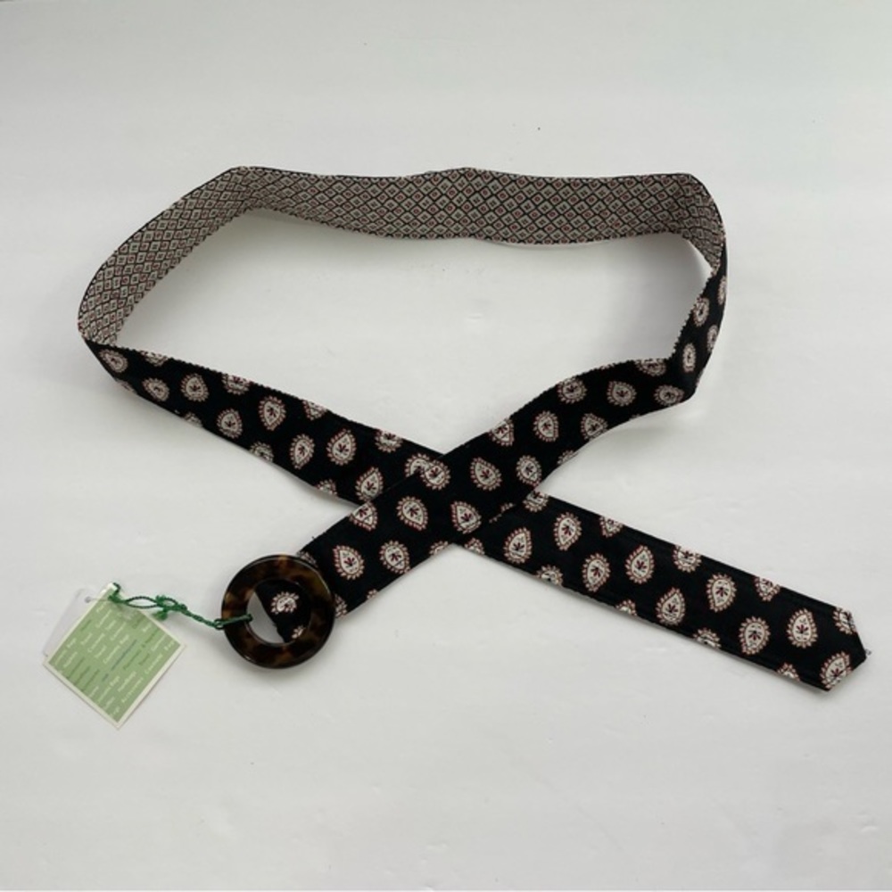 Vera Bradley Reversible Belt Black/Cream/Red‎ - Picture 4 of 12